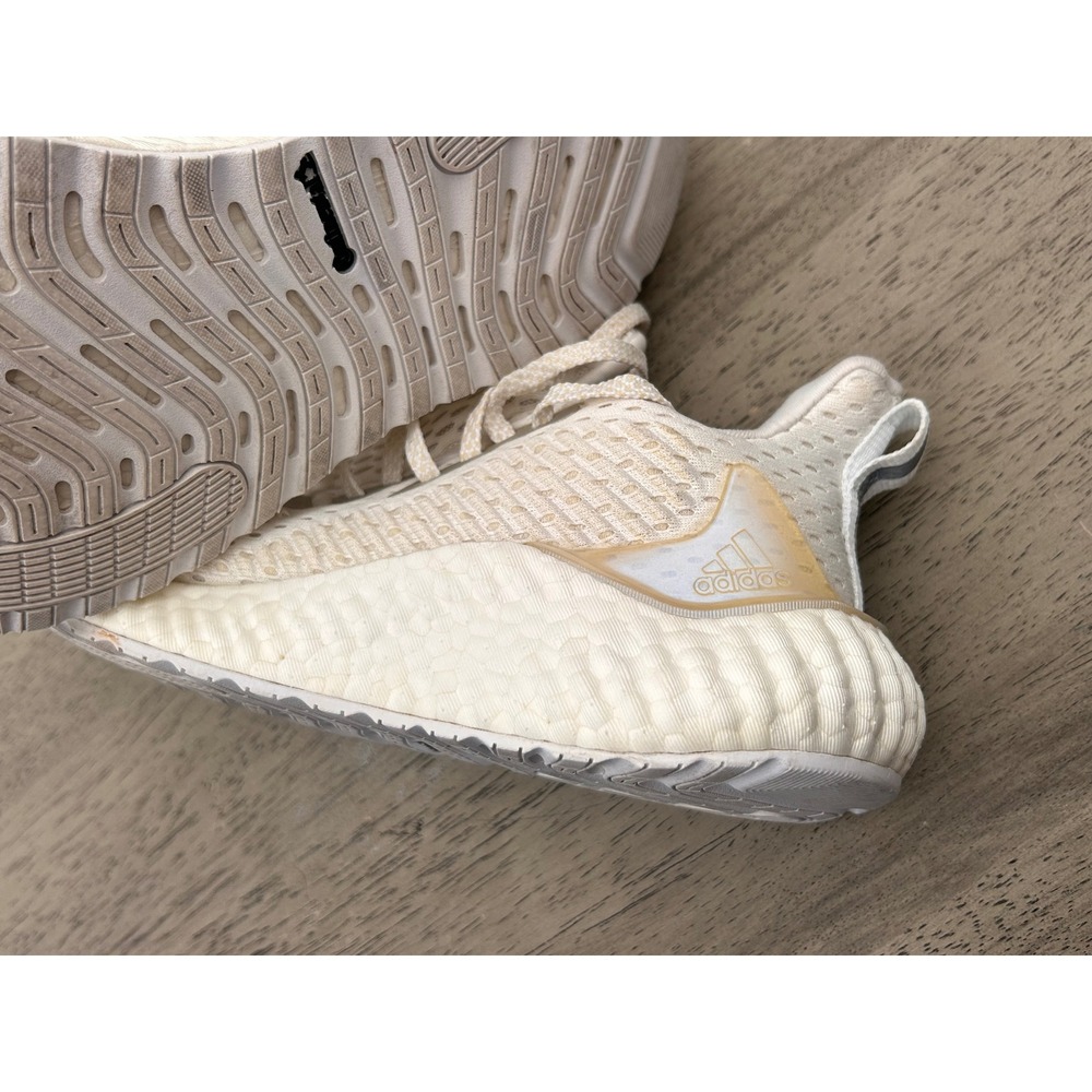 Adidas Alphaboost Running Shoes Mens 6 Cream White EH3314 Sample Sneakers - Picture 9 of 11